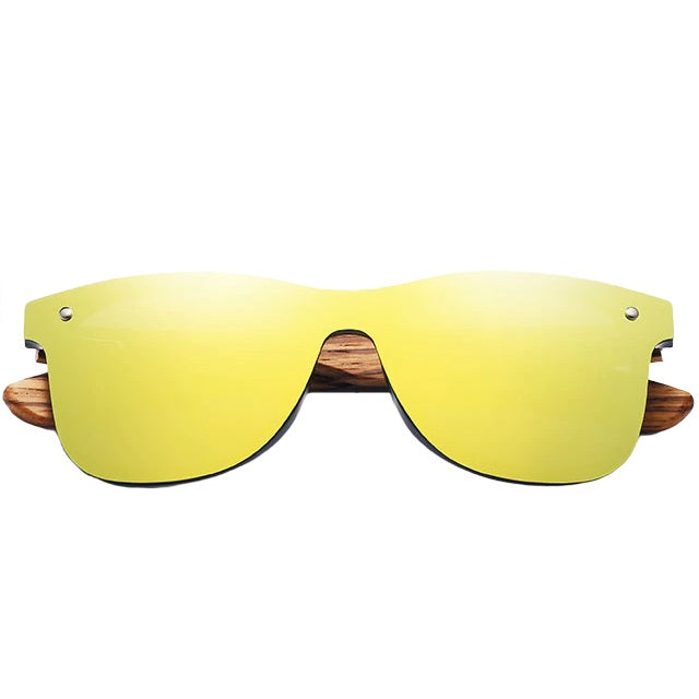 Mirrored Wood Sunglasses, Intrepid by AOFE Eyewear
